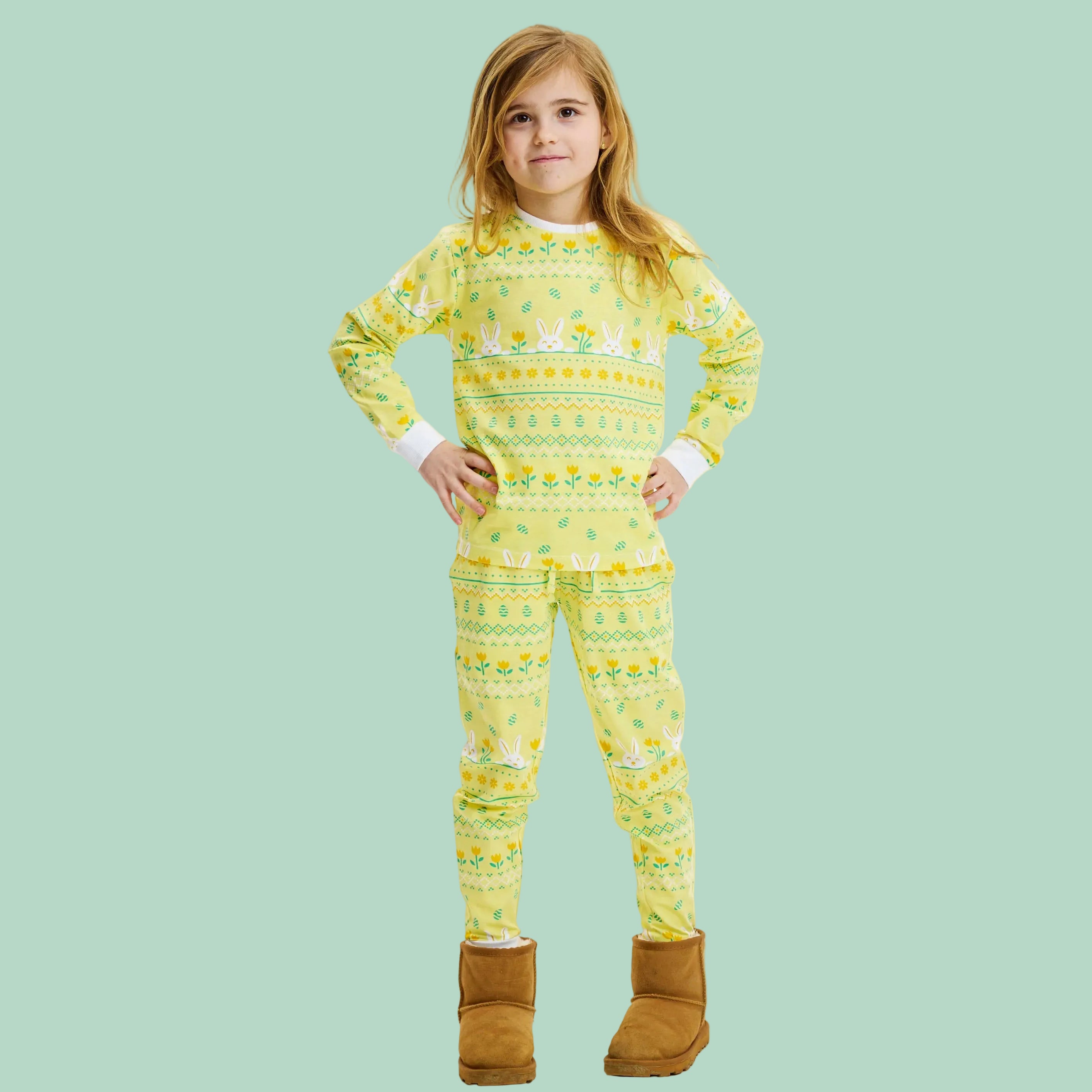 Elegant kanin påskepyjamas - Barn.